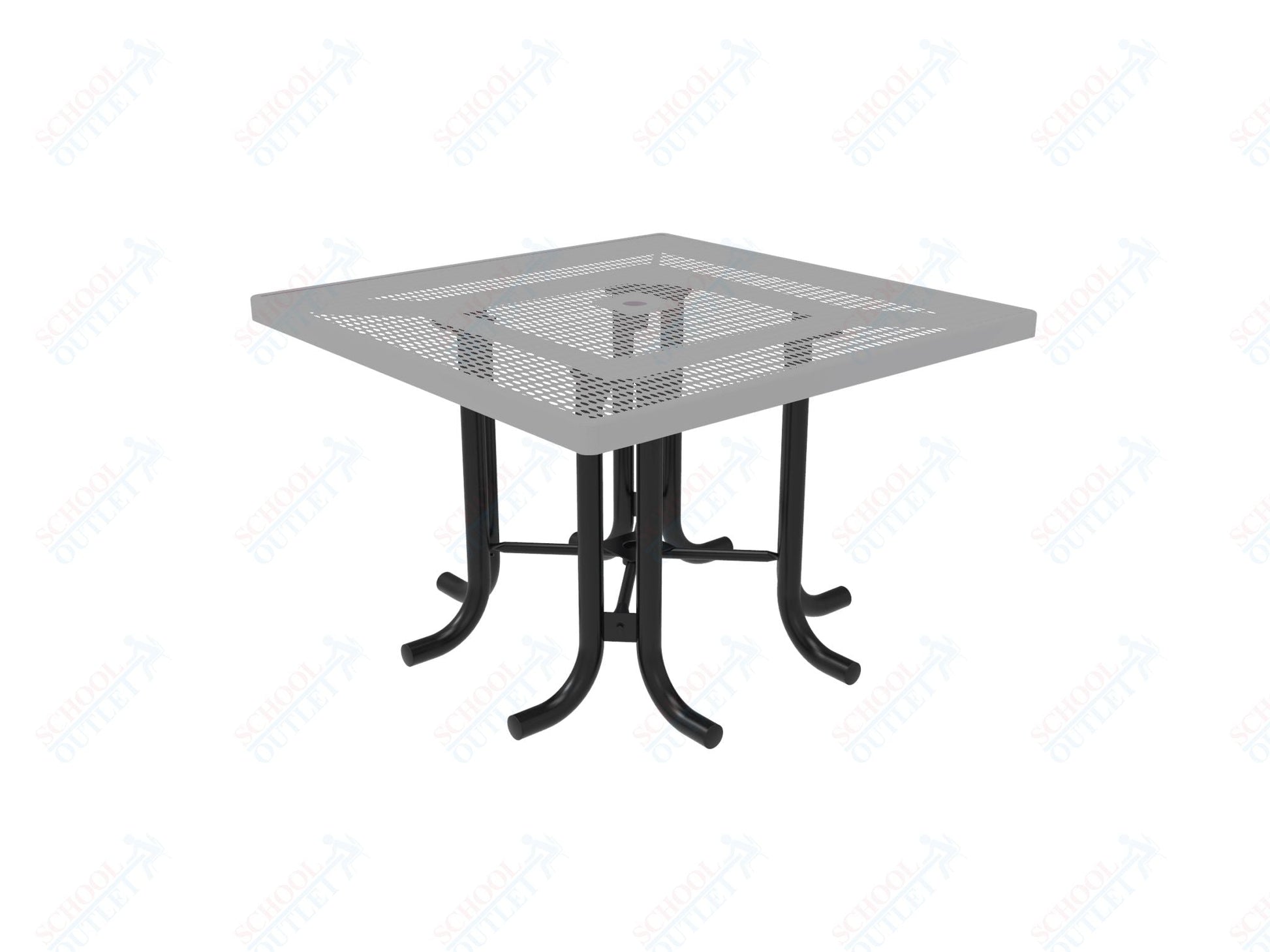 MyTcoat 46" Square Patio Picnic Table - No Seats - 46"W x 46"D x 30"H (MYT - TPS46 - 66) - SchoolOutlet