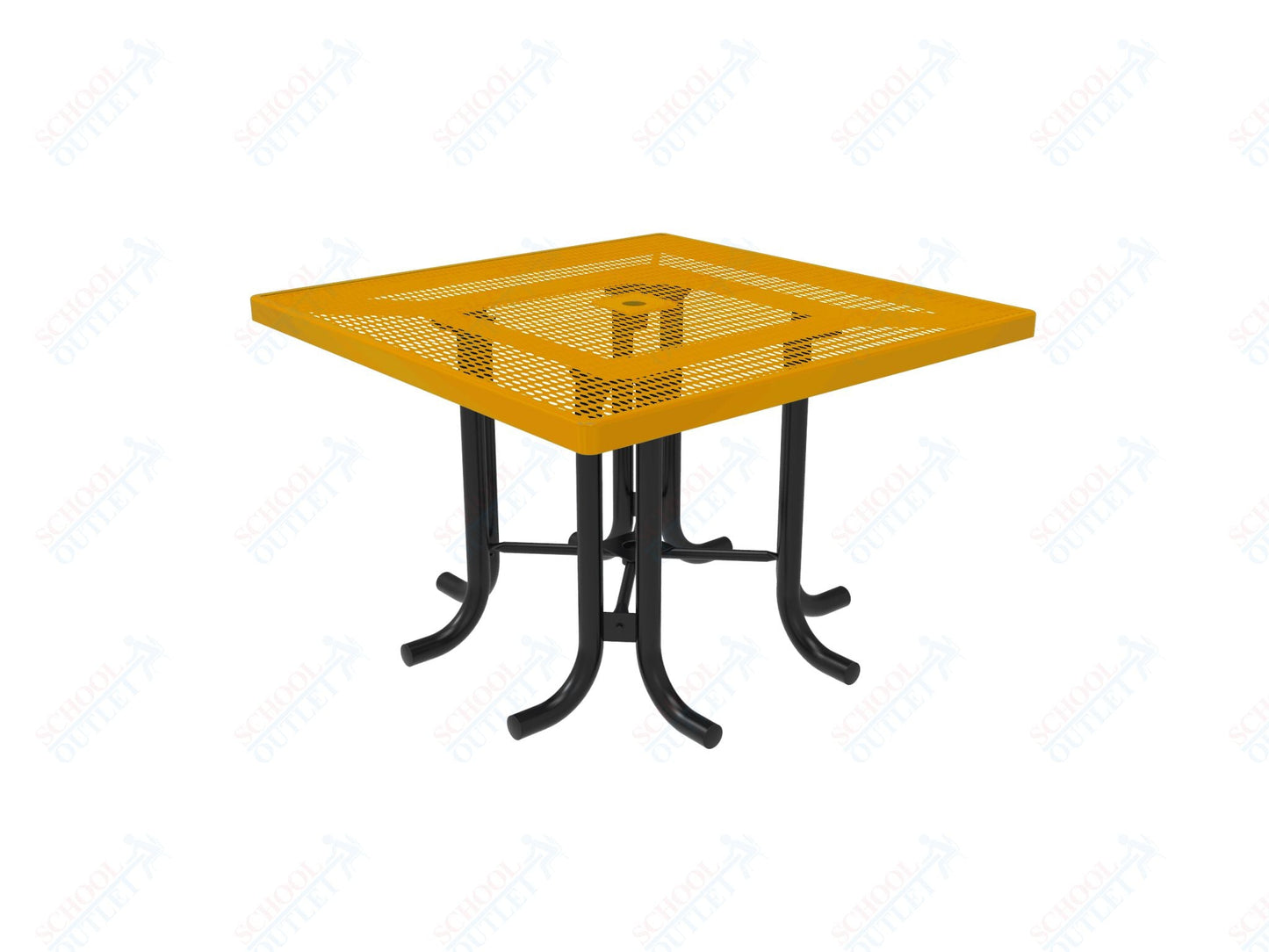 MyTcoat 46" Square Patio Picnic Table - No Seats - 46"W x 46"D x 30"H (MYT - TPS46 - 66) - SchoolOutlet