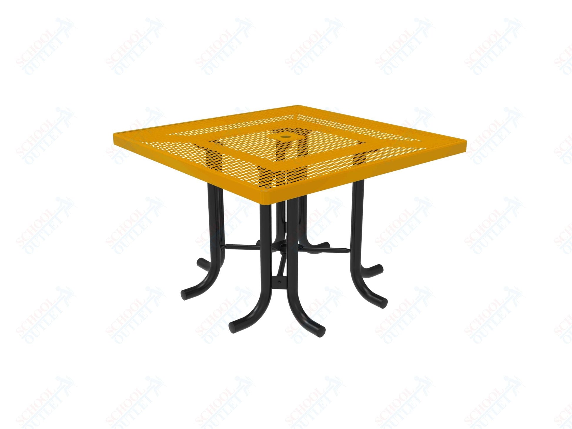 MyTcoat 46" Square Patio Picnic Table - No Seats - 46"W x 46"D x 30"H (MYT - TPS46 - 66) - SchoolOutlet