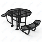 MyTcoat MYT - TRD46 - 012 46‰Û_ Round Portable Picnic Table with 2 Seat (80.1