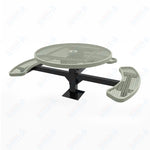 MyTcoat MYT - TRD46 - 15 - 003 46″ Round Pedestal Picnic Table with Surface Mount, 3 Seat and ADA Accessible (30
