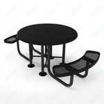 MyTcoat MYT - TRS46 - 002 46‰Û_ Round Solid Top Portable Picnic Table with 2 Seat (80