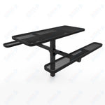 MyTcoat MYT - TRT06 - 06 6′ Rectangular Pedestal Picnic Table with Inground Mount (72