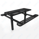 MyTcoat MYT - TRT06 - 08 6′ Rectangular Double Pedestal Picnic Table with Inground Mount (72