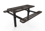 MyTcoat MYT-TRT06-08 6′ Rectangular Double Pedestal Picnic Table with Inground Mount (72