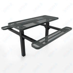 MyTcoat MYT - TRT06 - 08 6′ Rectangular Double Pedestal Picnic Table with Inground Mount (72