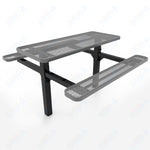 MyTcoat MYT - TRT06 - 08 6′ Rectangular Double Pedestal Picnic Table with Inground Mount (72