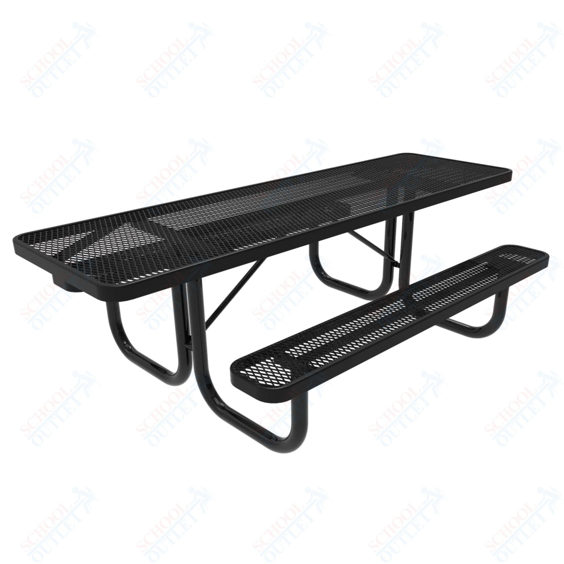 MyTcoat MYT - TRT08 8' Rectangular Portable Picnic Table (94"W x 60"D x 30"H) - SchoolOutlet