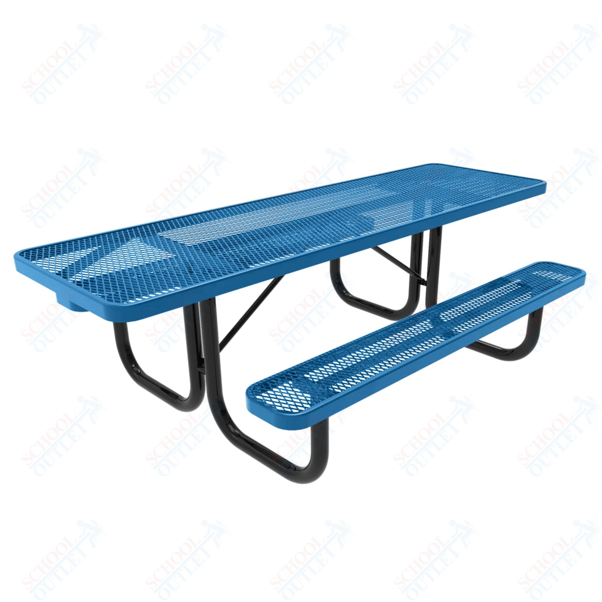 MyTcoat MYT - TRT08 8' Rectangular Portable Picnic Table (94"W x 60"D x 30"H) - SchoolOutlet