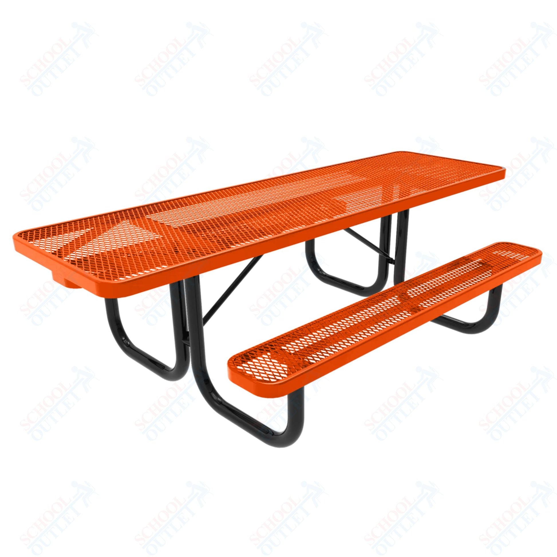 MyTcoat MYT - TRT08 8' Rectangular Portable Picnic Table (94"W x 60"D x 30"H) - SchoolOutlet