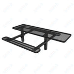 MyTcoat MYT - TRT08 - 08 - 001 8' Rectangular Double Pedestal Picnic Table with Inground Mount and ADA Accessible (96