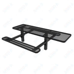 MyTcoat MYT - TRT08 - 08 - 001 8' Rectangular Double Pedestal Picnic Table with Inground Mount and ADA Accessible (96