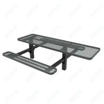 MyTcoat MYT - TRT08 - 08 - 001 8' Rectangular Double Pedestal Picnic Table with Inground Mount and ADA Accessible (96
