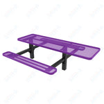 MyTcoat MYT - TRT08 - 08 - 001 8' Rectangular Double Pedestal Picnic Table with Inground Mount and ADA Accessible (96