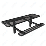 MyTcoat MYT - TRT08 - 08 - 002 8' Rectangular Double Pedestal Picnic Table with Inground Mount and Alternate ADA Accessible (96