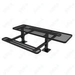 MyTcoat MYT - TRT08 - 09 - 001 8' Rectangular Double Pedestal Picnic Table with Surface Mount and ADA Accessible (96