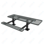 MyTcoat MYT - TRT08 - 09 - 001 8' Rectangular Double Pedestal Picnic Table with Surface Mount and ADA Accessible (96