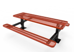 MyTcoat MYT-TRT08-09 8′ Rectangular Double Pedestal Picnic Table with Surface Mount (96