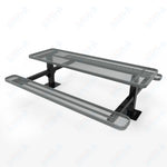 MyTcoat MYT - TRT08 - 09 8′ Rectangular Double Pedestal Picnic Table with Surface Mount (96