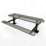 MyTcoat MYT - TRT08 - 09 8′ Rectangular Double Pedestal Picnic Table with Surface Mount (96