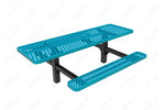 MyTcoat MYT - TRT08 - 08 - 002 8' Rectangular Double Pedestal Picnic Table with Inground Mount and Alternate ADA Accessible (96