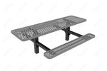 MyTcoat MYT - TRT08 - 08 8′ Rectangular Double Pedestal Picnic Table with Inground Mount (96