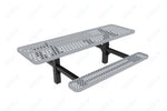 MyTcoat MYT - TRT08 - 08 8′ Rectangular Double Pedestal Picnic Table with Inground Mount (96