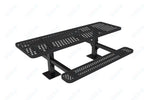 MyTcoat MYT - TRT08 - 09 - 002 8' Rectangular Double Pedestal Picnic Table with Surface Mount and Alternate ADA Accessible (96