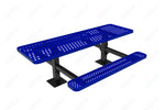 MyTcoat MYT - TRT08 - 09 - 002 8' Rectangular Double Pedestal Picnic Table with Surface Mount and Alternate ADA Accessible (96