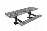 MyTcoat MYT - TRT08 - 09 - 002 8' Rectangular Double Pedestal Picnic Table with Surface Mount and Alternate ADA Accessible (96