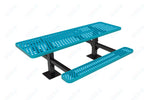 MyTcoat MYT - TRT08 - 09 - 002 8' Rectangular Double Pedestal Picnic Table with Surface Mount and Alternate ADA Accessible (96