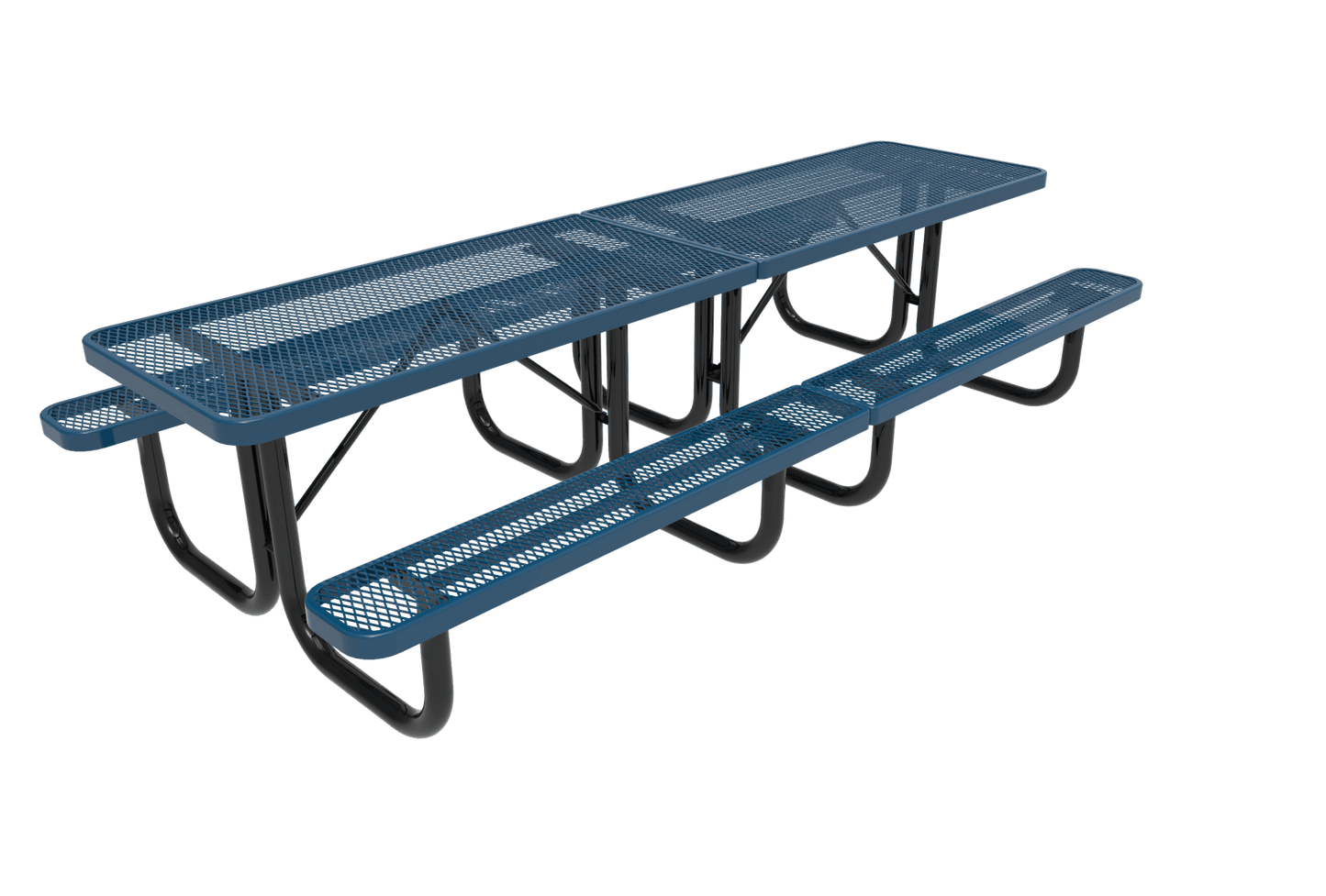 MyTcoat MYT-TRT10 10′ Rectangular Portable Picnic Table with 2- 5′ Sections (120"W x 60"D x 30"H) - SchoolOutlet