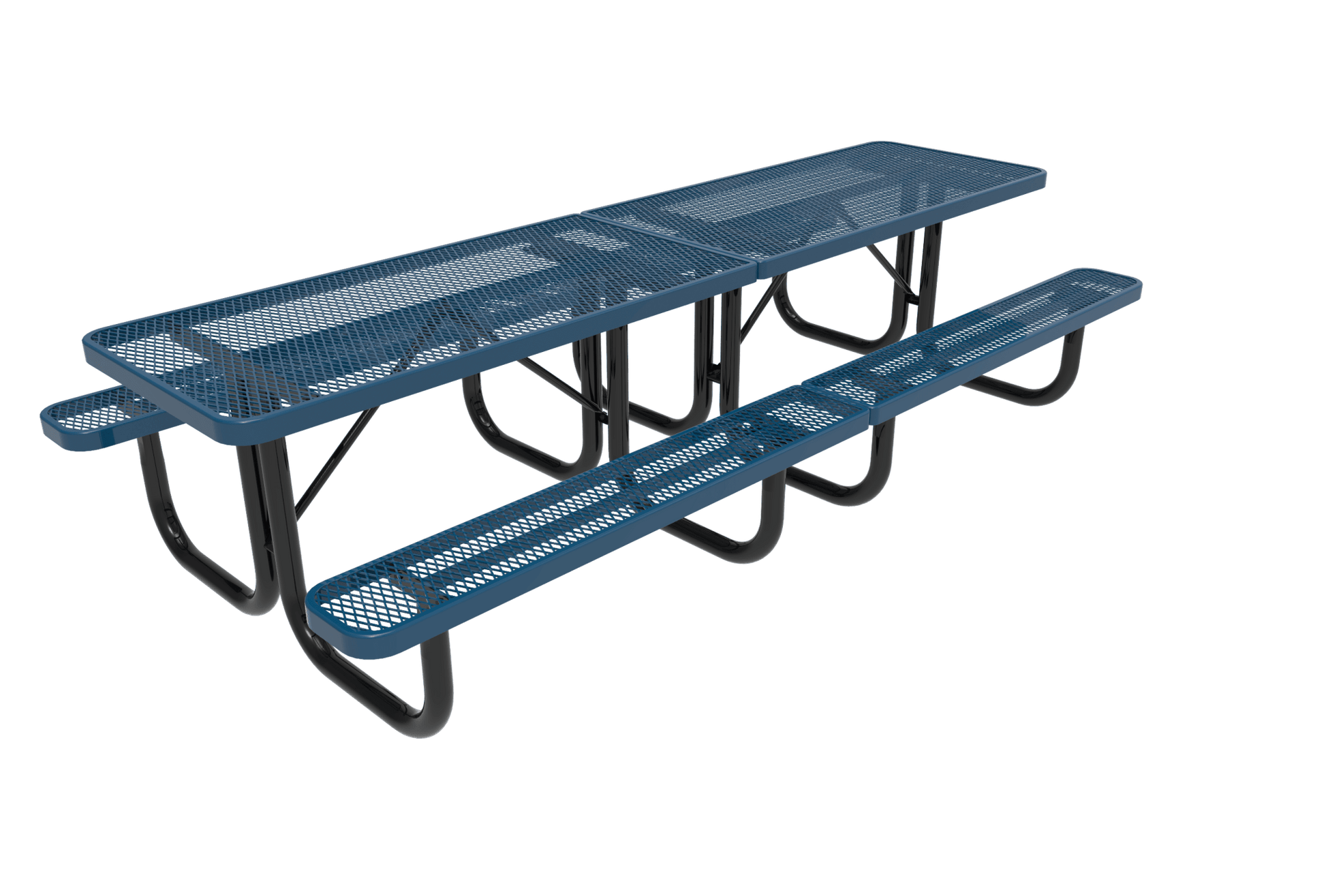 MyTcoat MYT-TRT10 10′ Rectangular Portable Picnic Table with 2- 5′ Sections (120"W x 60"D x 30"H) - SchoolOutlet