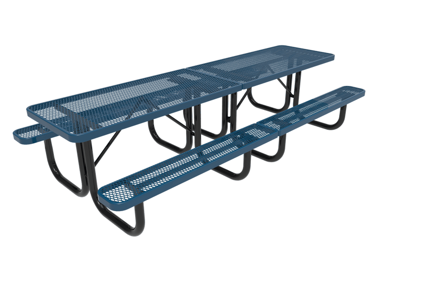 MyTcoat MYT-TRT10 10′ Rectangular Portable Picnic Table with 2- 5′ Sections (120"W x 60"D x 30"H) - SchoolOutlet