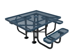 MyTcoat MYT-TSQ46 46″ Square Portable Picnic Table with 3 Seat and ADA Accessible (77"W x 69.5"D x 30"H)