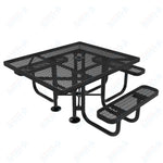 MyTcoat MYT - TSQ46 46‰Û_ Square Portable Picnic Table with 3 Seat and ADA Accessible (77