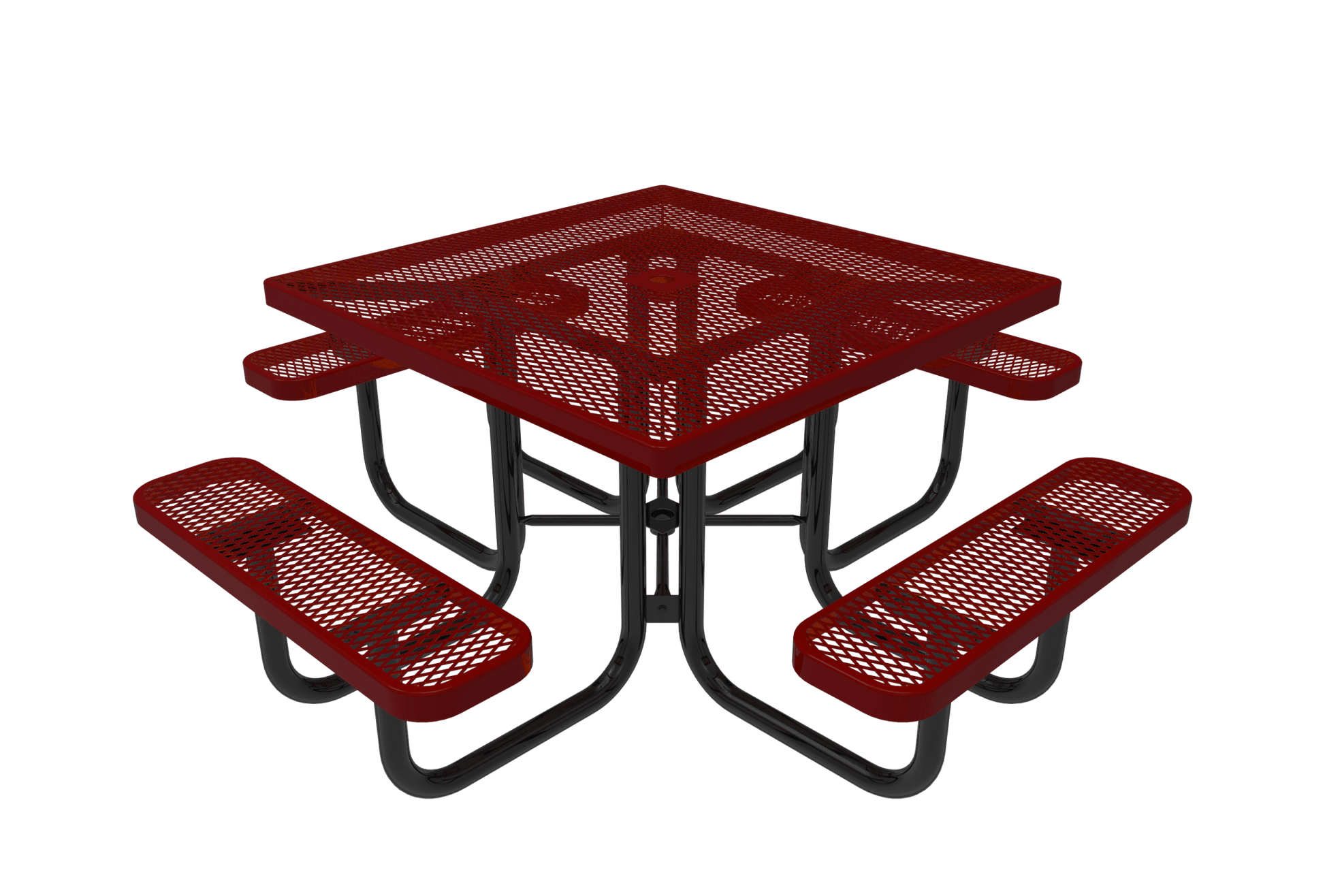 MyTcoat MYT-TSQ46 46″ Square Portable Picnic Table (76"W x 76"D x 30"H) - SchoolOutlet