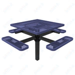 MyTcoat MYT - TSQ46 - 12 46″ Square Pedestal Picnic Table With Inground Mount (76