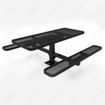 MyTcoat MYT - TSQ46 - 14 - 013 46″ Square Pedestal Picnic Table with Inground Mount, 3 Seat And ADA Accessible (77