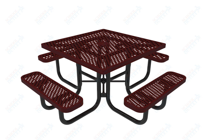 MyTcoat MYT - TSQ46 46″ Square Portable Picnic Table (76"W x 76"D x 30"H) - SchoolOutlet