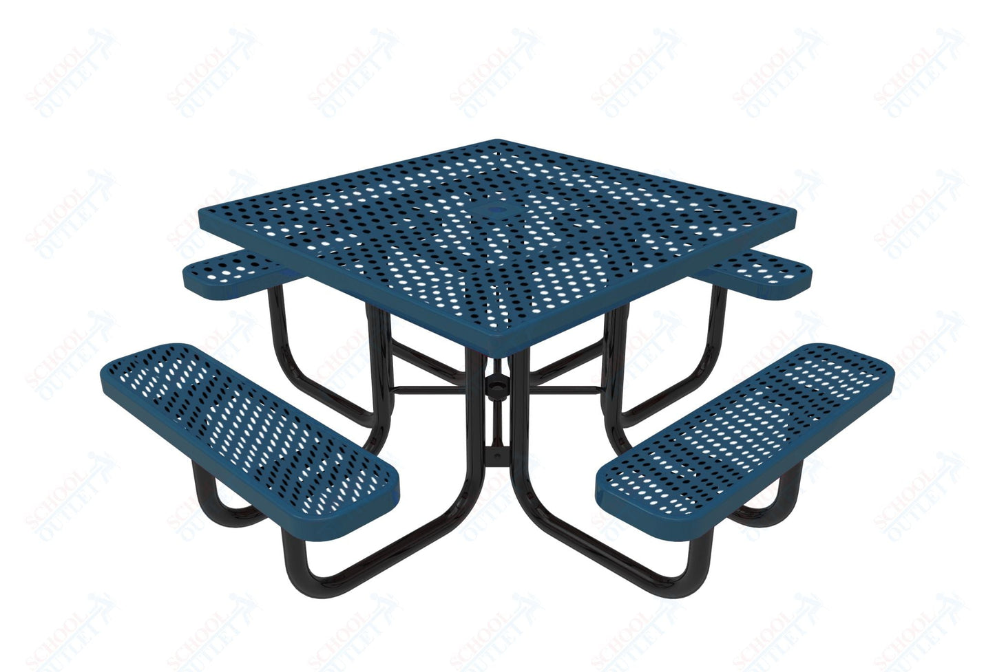 MyTcoat MYT - TSQ46 46″ Square Portable Picnic Table (76"W x 76"D x 30"H) - SchoolOutlet