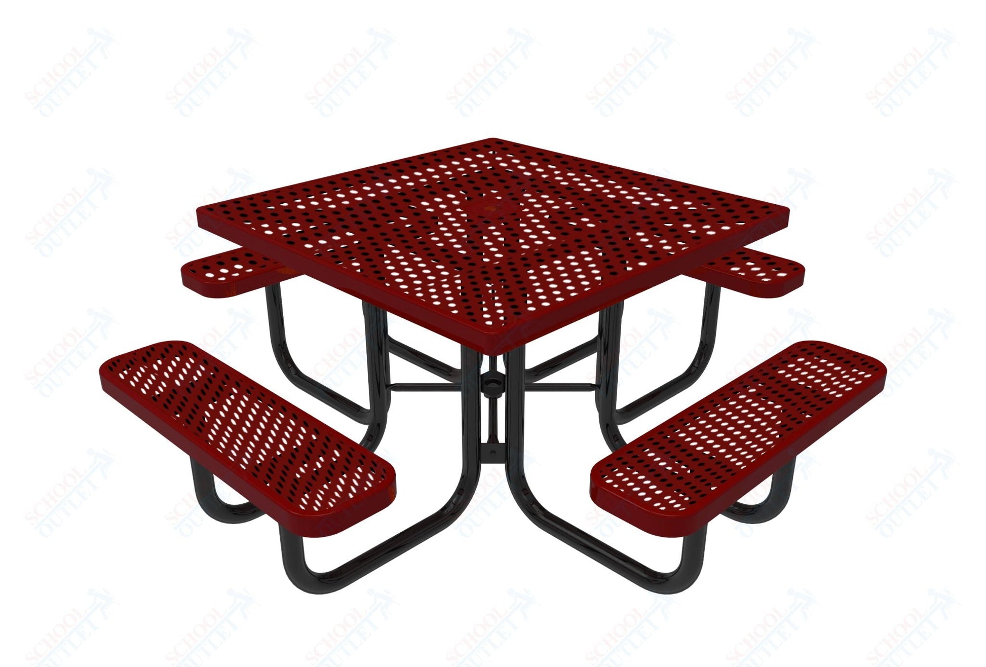 MyTcoat MYT - TSQ46 46″ Square Portable Picnic Table (76"W x 76"D x 30"H) - SchoolOutlet