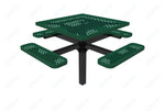 MyTcoat MYT - TSQ46 - 12 46″ Square Pedestal Picnic Table With Inground Mount (76