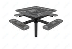 MyTcoat MYT - TSQ46 - 12 46″ Square Pedestal Picnic Table With Inground Mount (76