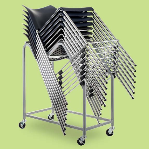 NPS 8700 Series Black Vinyl Padded 24"H Cafetorium Counter Stool with Arms (NPS - 8710C - 11 - 10 - A) - SchoolOutlet