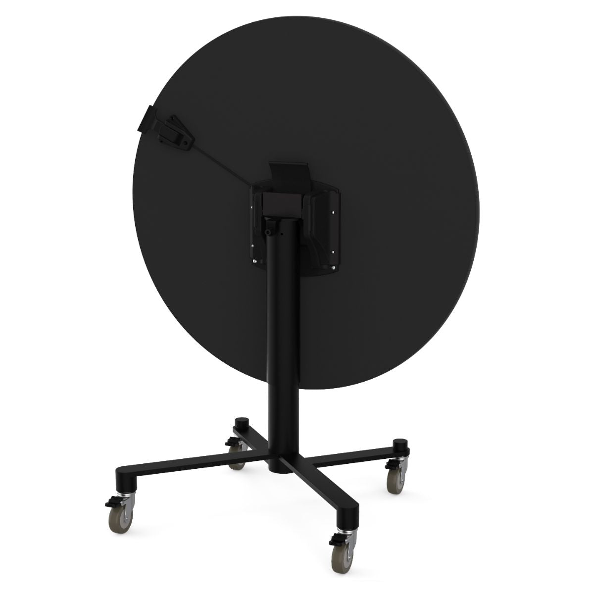 NPS Air - Lift Flipping Top Nesting Cafe Table, 36" Round, Whiteboard Top, Mdf Core, Protect Edge (NPS - ACT136MDPEWB) - SchoolOutlet