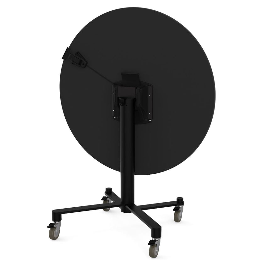 NPS Air - Lift Flipping Top Nesting Cafe Table, 36" Round, Whiteboard Top, Mdf Core, Protect Edge (NPS - ACT136MDPEWB) - SchoolOutlet