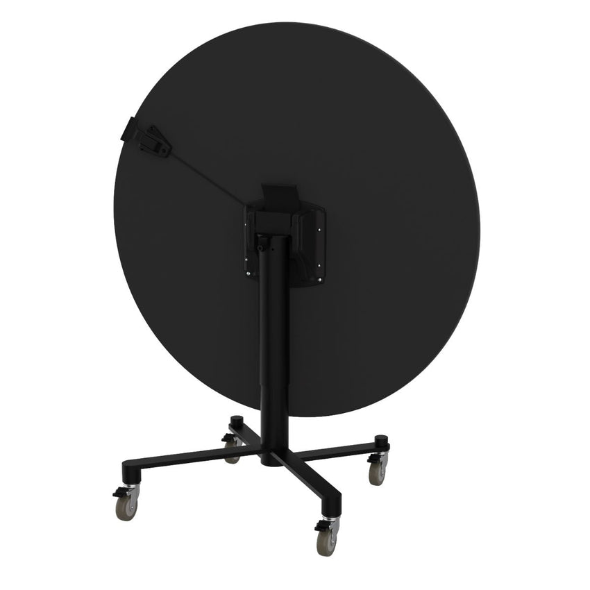 NPS Air - Lift Flipping Top Nesting Cafe Table, 42" Round, Whiteboard Top, Mdf Core, Protect Edge (NPS - ACT142MDPEWB) - SchoolOutlet