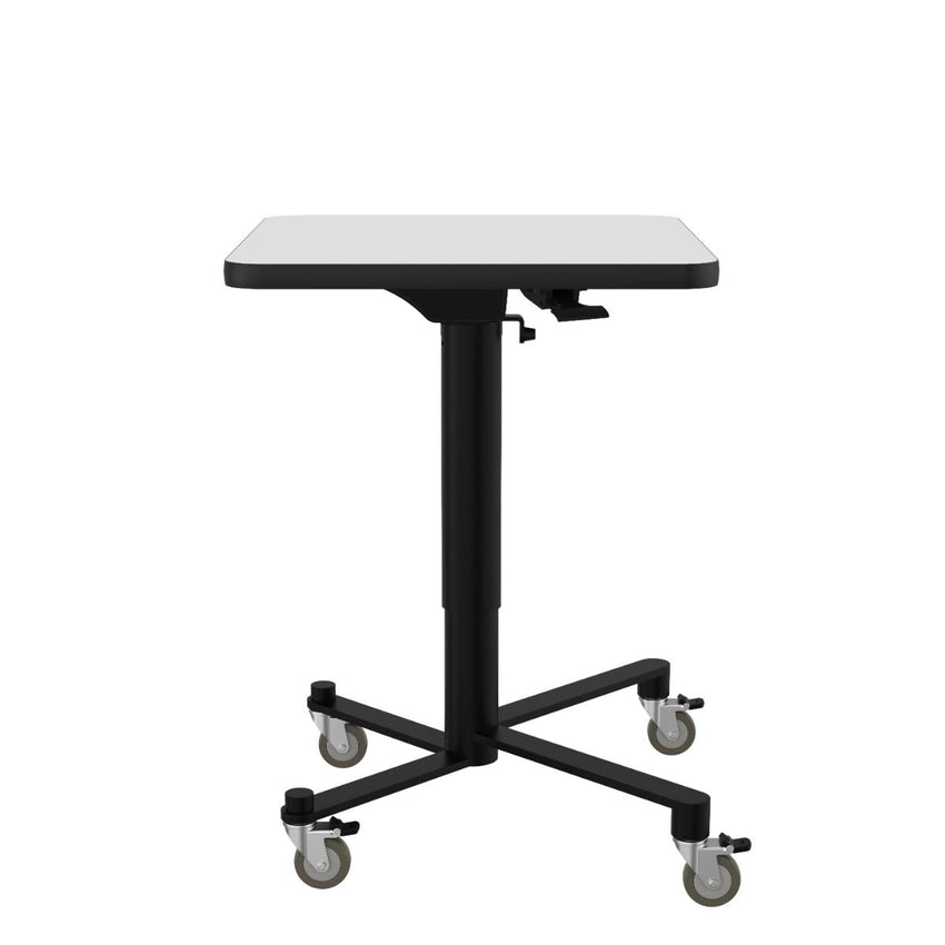 NPS Air - Lift Flipping Top Nesting Cafe Table, 24" Square, Whiteboard Top, Particleboard Core, Edge Banding (NPS - ACT324PBEBWB) - SchoolOutlet
