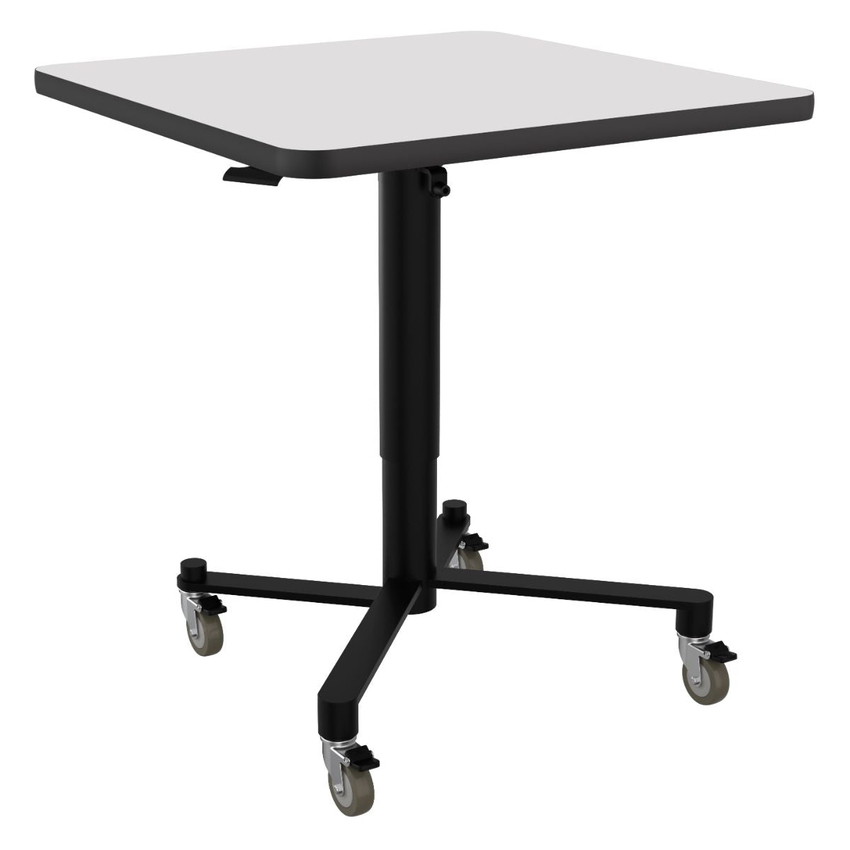 NPS Air - Lift Flipping Top Nesting Cafe Table, 30" Square, Whiteboard Top, Mdf Core, Protect Edge (NPS - ACT330MDPEWB) - SchoolOutlet